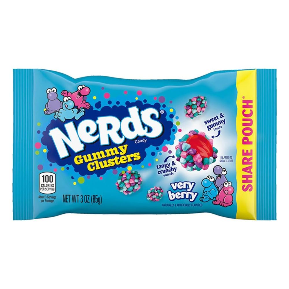 Nerds Gummy Clusters Very Berry 85g - Knock